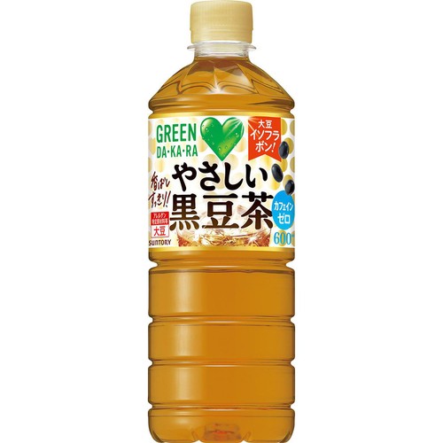 サントリー GREEN DA・KA・RA やさしい黒豆茶 600ml Green Beans