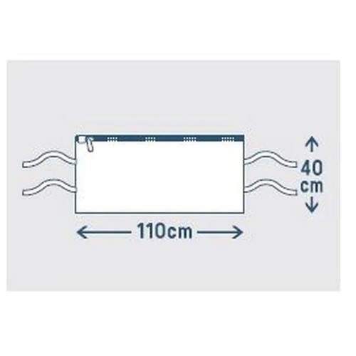 毛布・タオルケット用洗濯ネット 40x110cm 1枚入 ホームコーディ