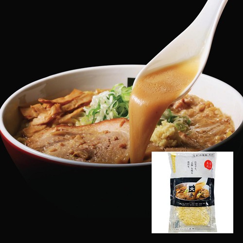 宅麺 大島 味噌らーめん【冷凍】 1食入(450g) Green Beans | グリーン