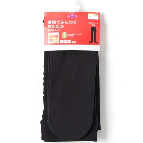 PEACE FIT(ピースフィット) WARM タイツ 裏起毛 女の子 ブラック 100-130cm トップバリュ