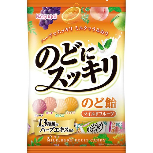 春日井製菓 のどにスッキリ マイルドフルーツ 118g