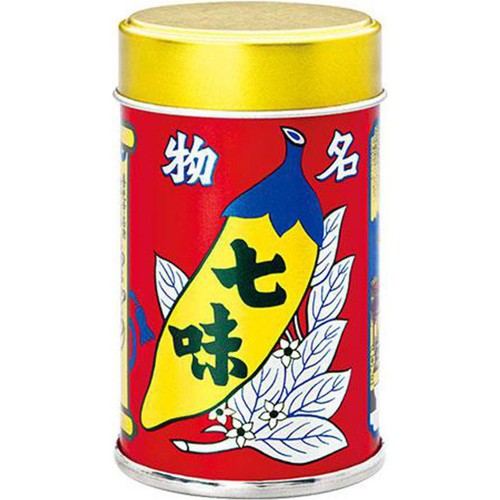 八幡屋礒五郎 七味唐からし 缶 14g