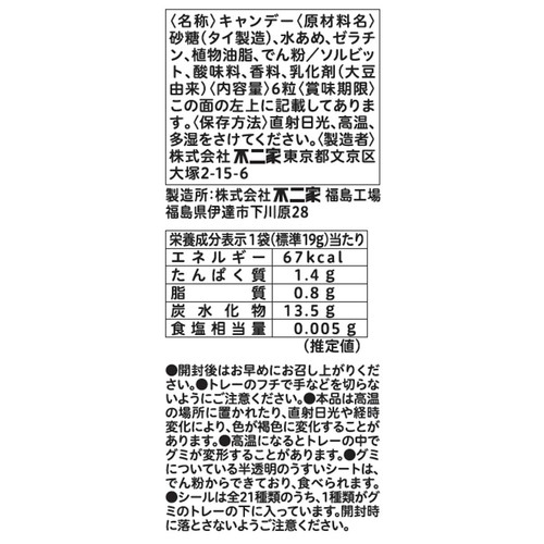 不二家 アニメちいかわグミ(むちゃうまヨーグルト味) 6粒入