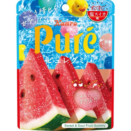 カンロ ピュレグミ すいすい塩スイカ 52g
