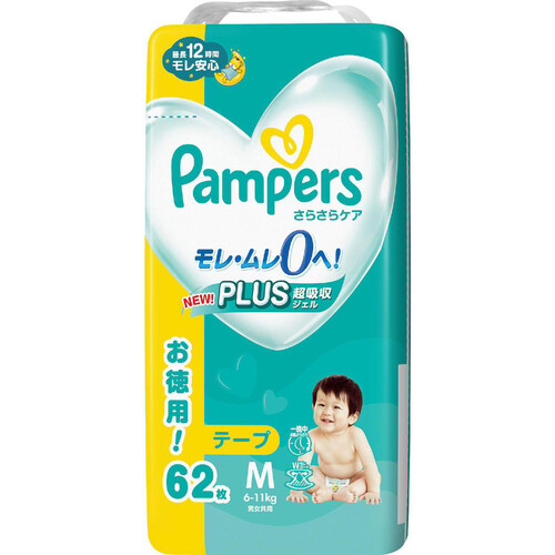 P&G パンパースさらさらケア テープM 62枚