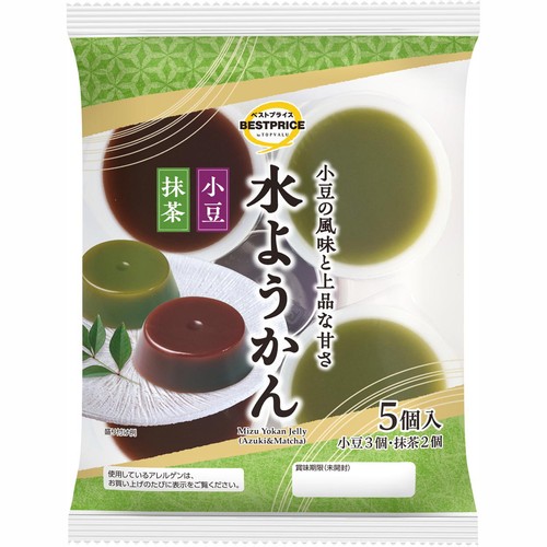 水ようかん 小豆・抹茶 5個 トップバリュベストプライス