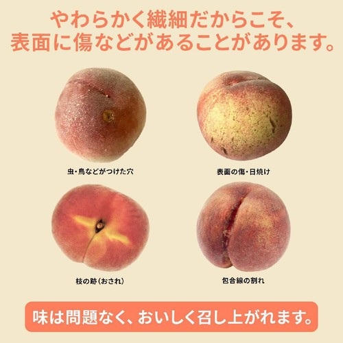 [食べごろ+] 山梨県産笛吹地区 保坂さんたちのおすすめもも 4個 840g