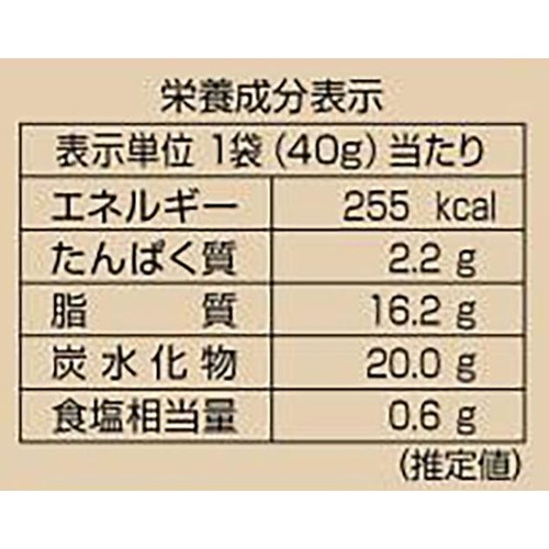 スイートボックス フライドポテト のり塩味 40g