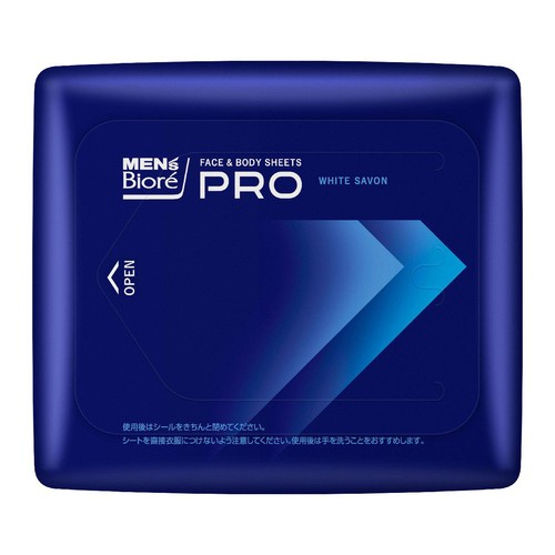 花王 メンズビオレ 顔もふけるボディシートPRO ホワイトサボンの香り  26枚
