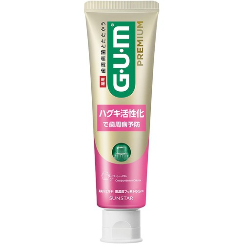 サンスター ガム・プレミアム デンタルペースト ハグキケア メディカルミント香味 90g