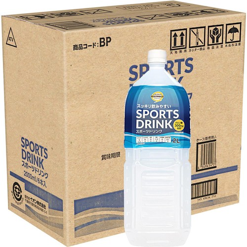 スポーツドリンク 1ケース 2000ml x 6本 トップバリュベストプライス