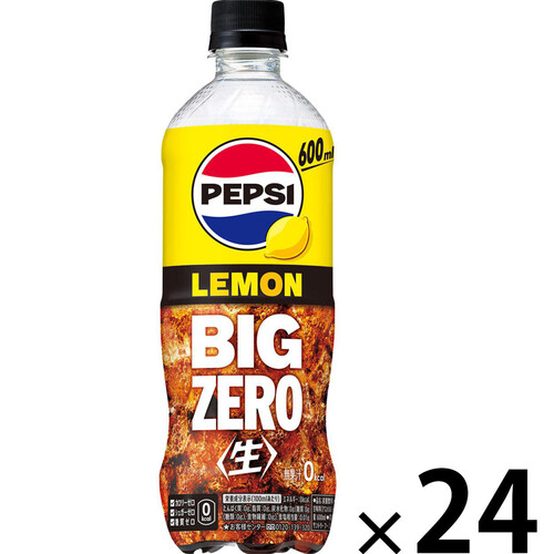サントリー ペプシ 生 BIG ZERO LEMON 1ケース 600ml x 24本 Green