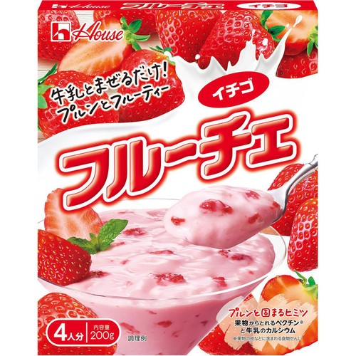 ハウス食品 フルーチェ イチゴ 4人分 (200g)