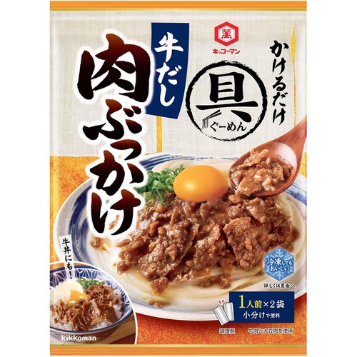 キッコーマン 具麺 牛だし肉ぶっかけ 1人前 x 2袋(100g)