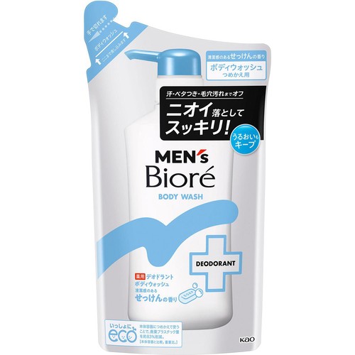 花王 メンズビオレ 薬用デオドラントボディウォッシュ 清潔感のあるせっけんの香り つめかえ用 360ml