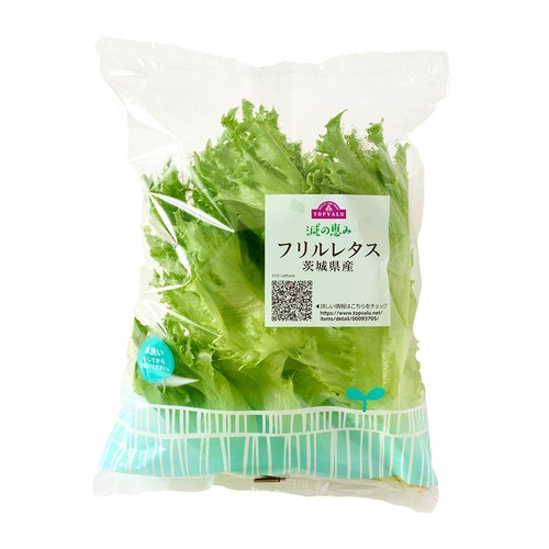 トップバリュ減の恵み 茨城県産 フリルレタス 90g