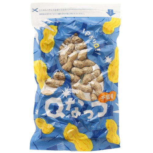フクヤ商店 千葉県産落花生 Qなっつ 落花生さや煎 100g