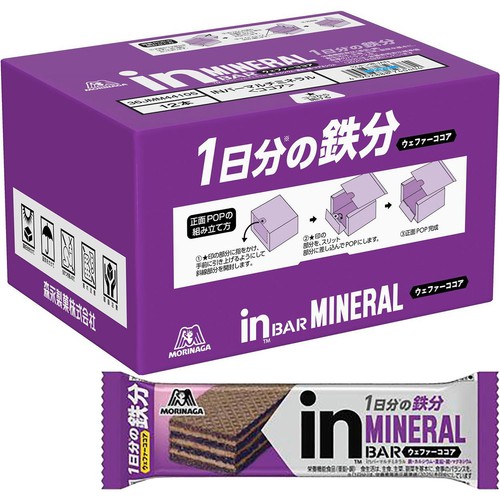 森永　INバー　マルチミネラル　ココア味　72本　賞味期限：2027.01 1日分※の鉄を含む5種類のミネラルがこの1本に！「inバーマルチ