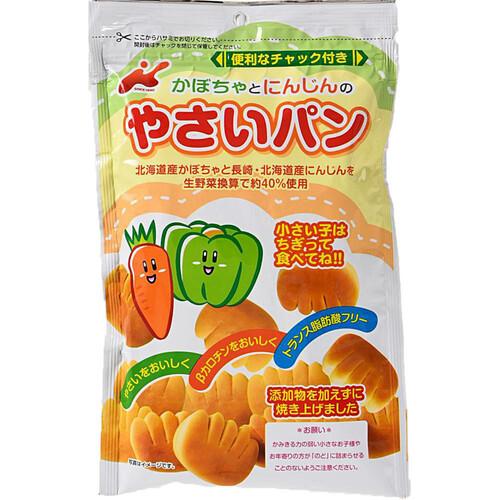 カネ増製菓 かぼちゃとにんじんのやさいパン 88g