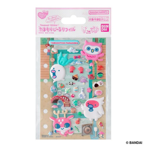 バンダイ たまごっち たまもりしーるリフィル Tamagotchi Paradiseセット4 6才以上