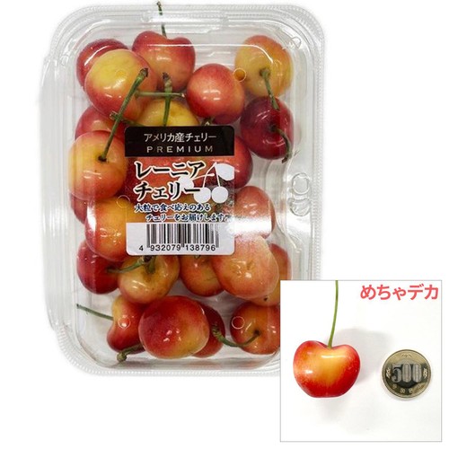 アメリカ産 レーニアチェリー めちゃデカ 200g