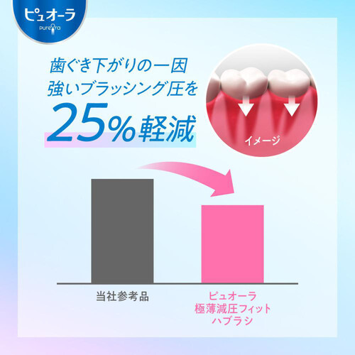 花王 ピュオーラハブラシ極薄減圧フィット 薄型コンパクト ふつう 1本