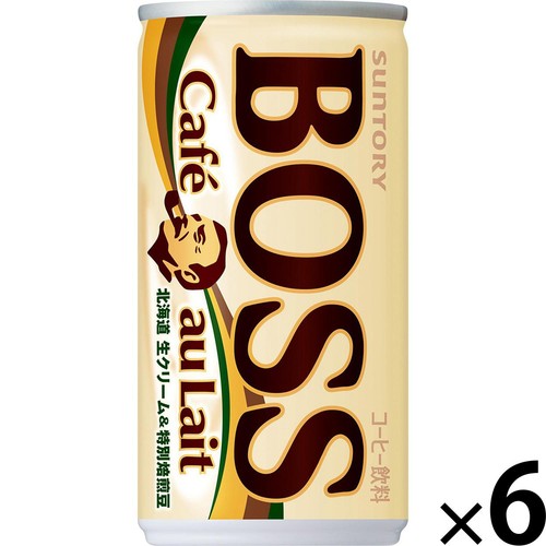 サントリー ボス カフェオレ 185g x 6本