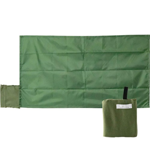 コンパクトレジャーシート1人用 カーキ 70 x 40cm Green Beans