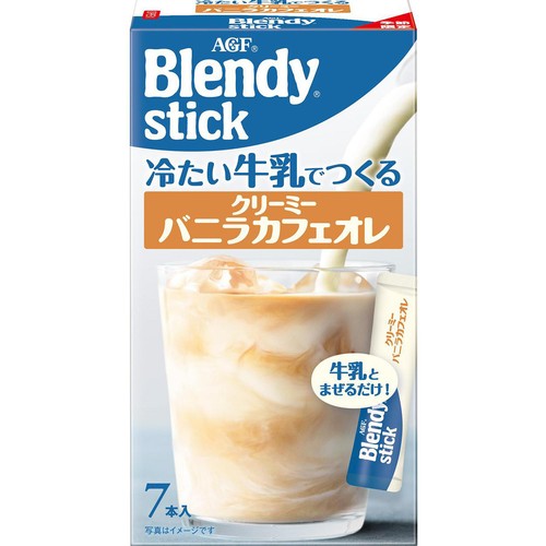 AGF ブレンディ スティック 冷たい牛乳でつくるクリーミーバニラカフェオレ 7本入