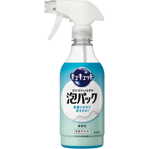 花王 キュキュット ゴシゴシいらずの泡パック 微香性 本体  430ml