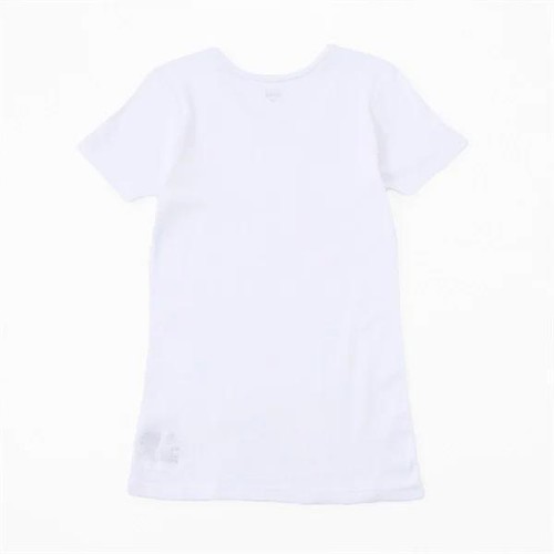 PEACE FIT(ピースフィット)WARM オーガニックコットン3分袖丸首シャツ(衿広め) 女の子 ブラック 120cm トップバリュ