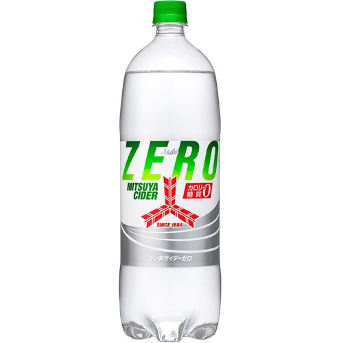 アサヒ飲料 三ツ矢サイダーZERO 1ケース 1500ml x 8本 Green Beans