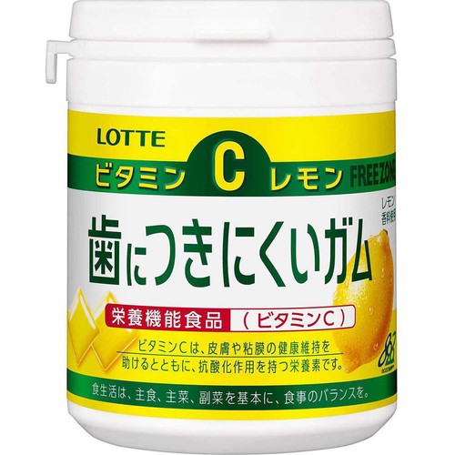 ロッテ 歯につきにくいガム レモンボトル 138g