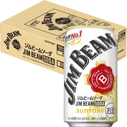 【7%】 サントリー ジムビームソーダ ハイボール缶 1ケース 350ml x 24本