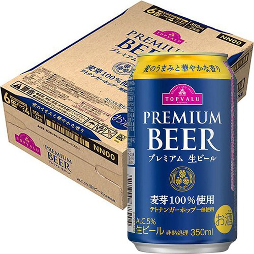 プレミアム生ビール＜ケース＞ 350ml x 24本 トップバリュ