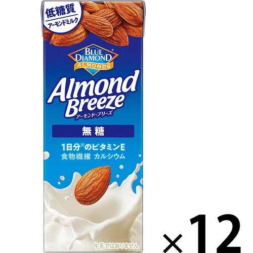 カゴメ アーモンド・ブリーズ 無糖 1ケース 200ml x 12本