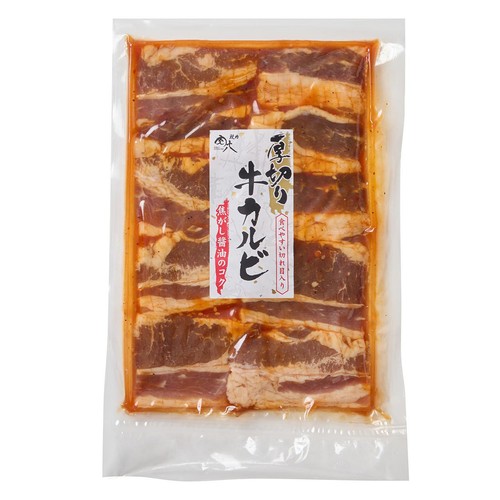 【冷凍】 厚切り牛カルビ 味付焼肉用 200g