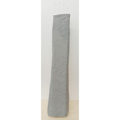 イチーナ UVロングアームカバー 長さ約50cm ボーダー柄 グレー