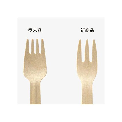 ストリックスデザイン 森にやさしい木のフォーク 約16cm 10本