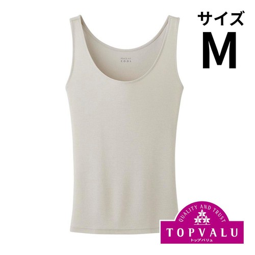 PEACE FIT(ピースフィット) COOL タンクトップ 婦人 ベージュM トップバリュ