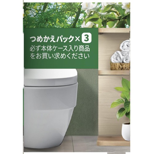 P&G ファブリーズトイレ用消臭剤 ニオイ中和消臭+自然な香り フォレスト&シダーウッドつめかえ3個 6.3mL x 3回分