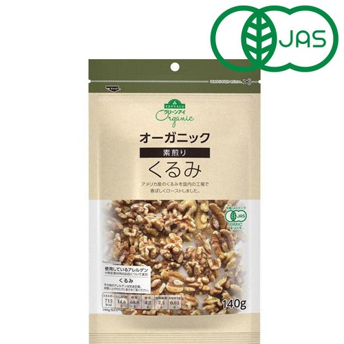 オーガニック素煎りくるみ 140g トップバリュグリーンアイ