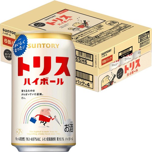 7%】 サントリー トリス ハイボール 1ケース 350ml x 24本 Green Beans