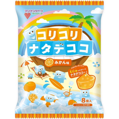 マンナンライフ コリコリナタデココ みかん味 24g x 8個