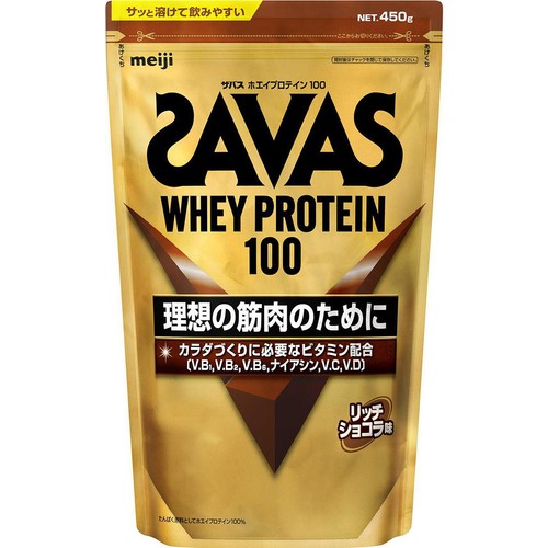 明治 ザバス ホエイプロテイン リッチショコラ 450g