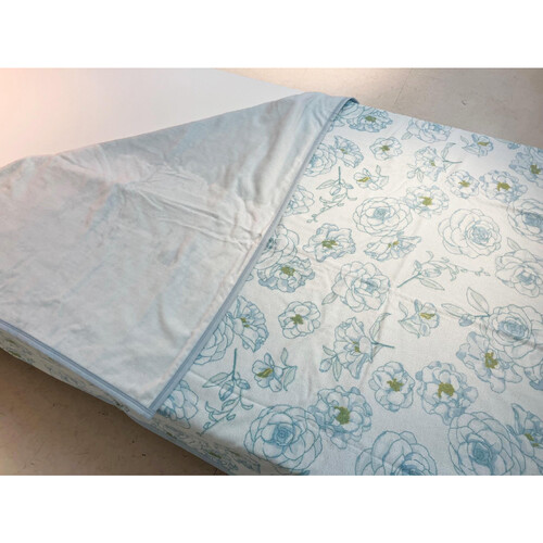 昭和西川 シール織綿毛布 140 x 200cm ブルー Green Beans | グリーン