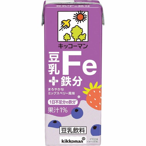 キッコーマンソイフーズ 豆乳+鉄分 200ml