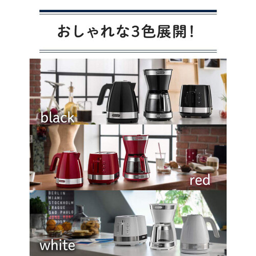 【お取り寄せ商品】 DeLonghi デロンギ アクティブ ドリップコーヒーメーカー ブラック ICM12011JBK