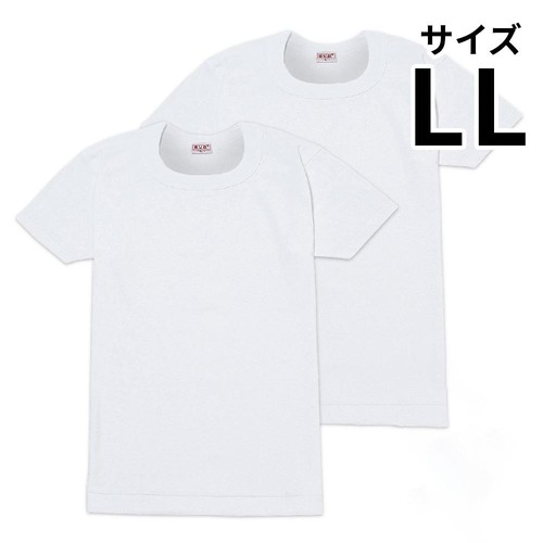 B.V.D. GOLD 半袖丸首シャツ 2枚組 LL ホワイト