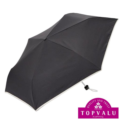 晴雨折傘 55cm クロ トップバリュ Green Beans | グリーンビーンズ by AEON